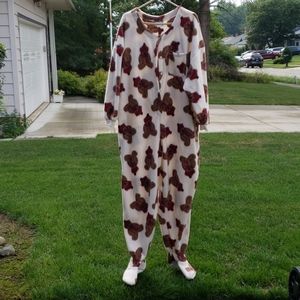 Footed fleece pajamas
